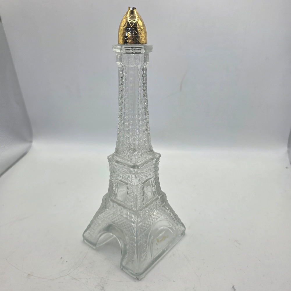 Vintage 1970s Avon Eiffel Tower Somewhere Cologne Glass Decanter Bottle Paris